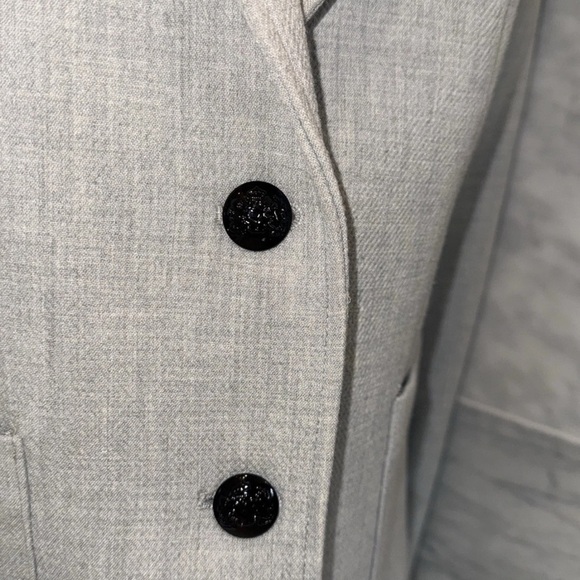Banana Republic Jacket Blazer Womens Size 4 -2 Button Gray Textured - Picture 8 of 9